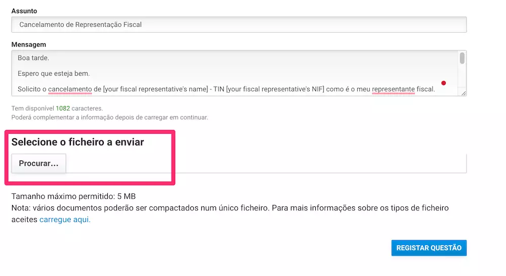 o ficheiro