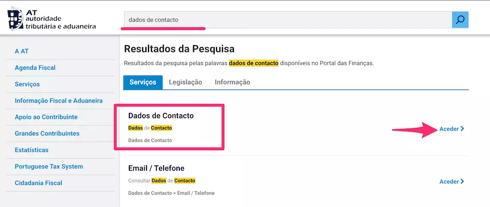step 3 dados de contacto