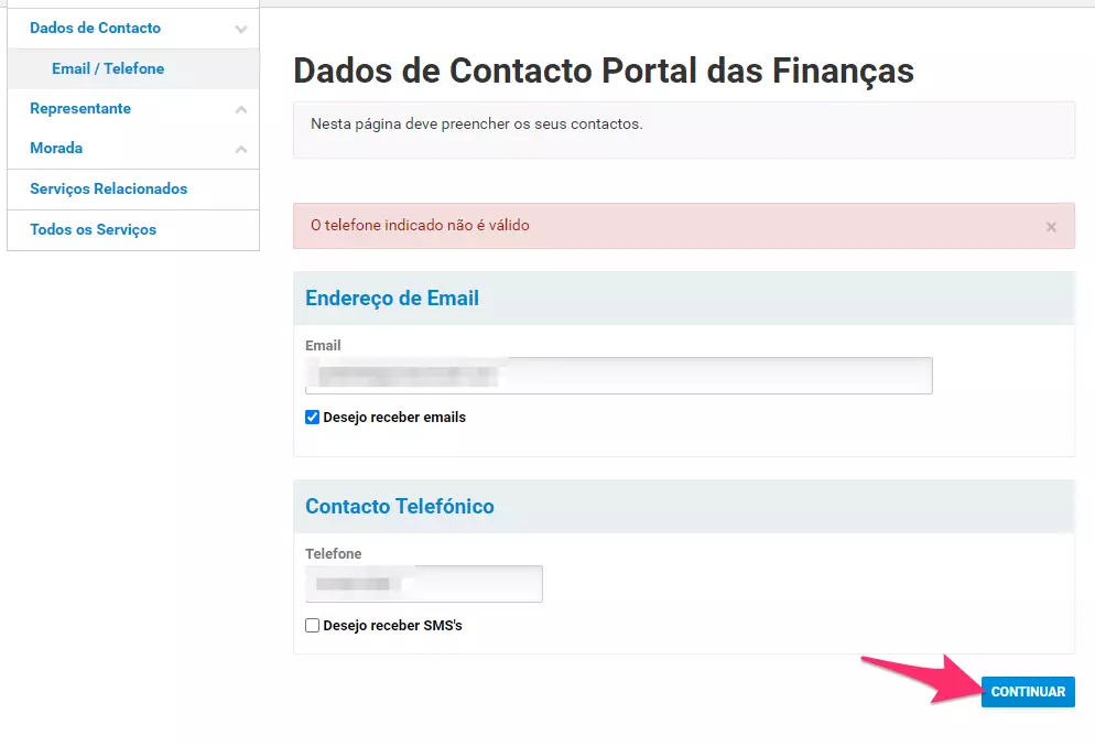 step 4 entering phone number
