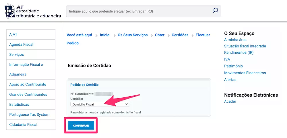 domicilio fiscal