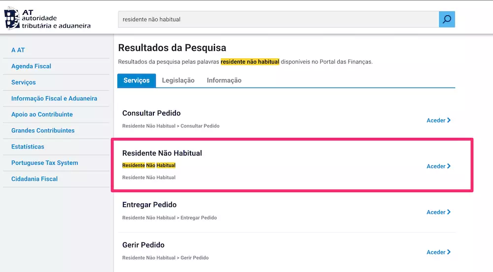 residente nao habitual 2